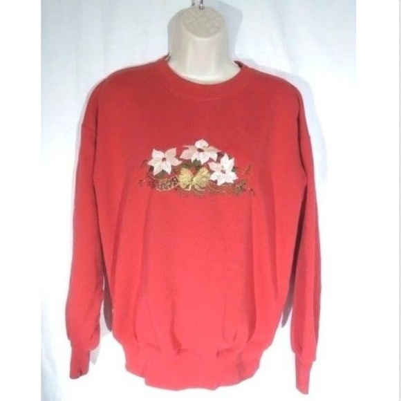 Allison Michaels Christmas Sweatshirt Women's Large - Picture 1 of 5
